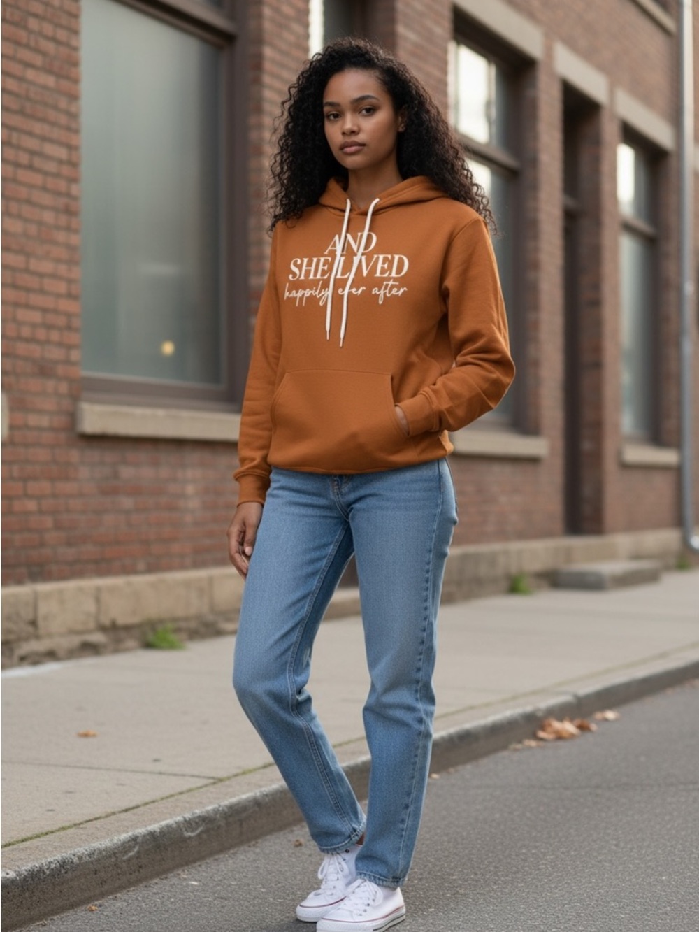 New Custom Bella Canvas Hoodie. And She Lived Happily Ever After Divorce MEDIUM